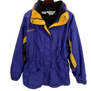 Vintage COLUMBIA interchange ski jacket 2 in 1 sz L womens  blue